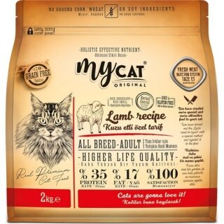 Mycat Tahılsız Kuzu Etli Yetişkin 2 kg Kedi Maması kullananlar yorumlar